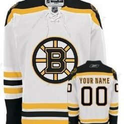 Boston Bruins Räätälöidyt Valkoinen Paita – Miesten