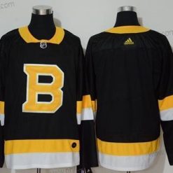 Boston Bruins Tyhjä Musta Retro Aito Ommeltu Jääkiekko Paita – Miesten