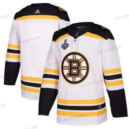 Boston Bruins Tyhjä Valkoinen Road Aito 2019 Stanley Cup Final Bound Ommeltu Jääkiekko Paita – Miesten