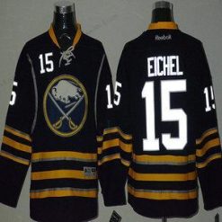 Buffalo Sabres #15 Jack Eichel Night Luminous Laivastonsininen Sininen Paita – Miesten