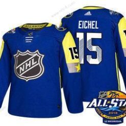 Buffalo Sabres #15 Jack Eichel Sininen 2018 NHL All-Star Ommeltu Jääkiekko Paita – Miesten