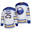 Buffalo Sabres #25 Owen Power Valkoinen Ommeltu Paita – Miesten