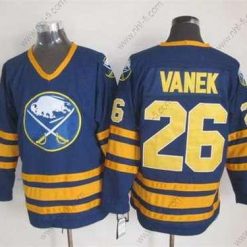 Buffalo Sabres #26 Thomas Vanek 1983-84 Laivastonsininen Sininen CCM Vintage Paita – Miesten