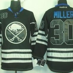 Buffalo Sabres #30 Ryan Miller Musta Ice Paita – Miesten