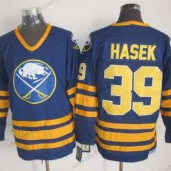 Buffalo Sabres #39 Dominik Hasek 1983-84 Laivastonsininen Sininen CCM Vintage Paita – Miesten