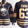 Buffalo Sabres #63 Tyler Ennis Laivastonsininen Sininen Paita – Miesten