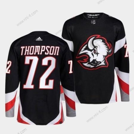 Buffalo Sabres #72 Tage Thompson Musta 2022-23 Ommeltu Paita – Miesten