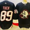 Buffalo Sabres #89 Alex Tuch 2022-23 Musta Ommeltu Paita – Miesten