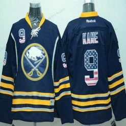 Buffalo Sabres #9 Evander Kane Reebok Punainen USA Flag Jääkiekko Paita – Miesten