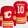 Calgary Flames #10 Jonathan Huberdeau Punainen Ommeltu Paita – Miesten