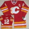 Calgary Flames #12 Hakan Loob Punainen Vieras Retro CCM Paita – Miesten