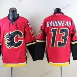 Calgary Flames #13 Johnny Gaudreau Punainen Paita – Miesten