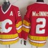 Calgary Flames #2 Al Macinnis Punainen Vieras Retro CCM Paita – Miesten