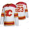 Calgary Flames #23 Sean Monahan 2019 Heritage Klassinen Aito Valkoinen Paita – Miesten