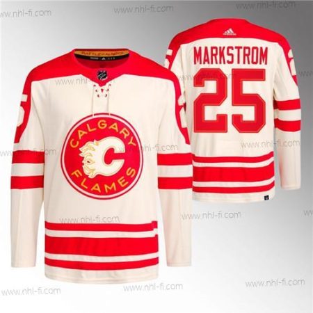 Calgary Flames #25 Jacob Markstrom 2023 Kerma Klassinen Primegreen Ommeltu Paita – Miesten