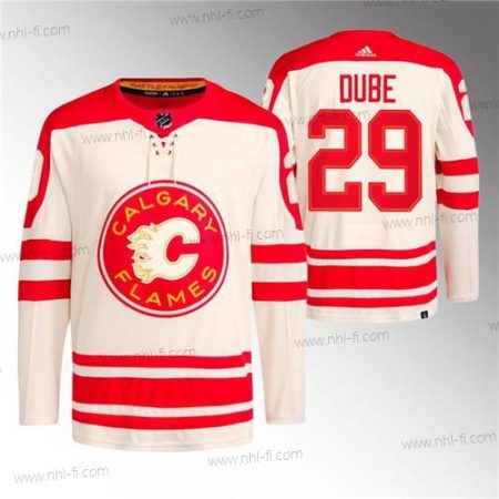 Calgary Flames #29 Dillon Dube 2023 Kerma Klassinen Primegreen Ommeltu Paita – Miesten