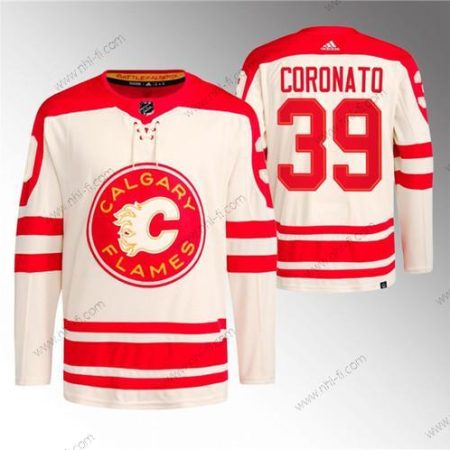 Calgary Flames #39 Matt Coronato 2023 Kerma Klassinen Primegreen Ommeltu Paita – Miesten