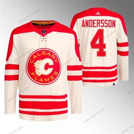 Calgary Flames #4 Rasmus Andersson 2023 Kerma Klassinen Primegreen Ommeltu Paita – Miesten