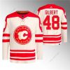 Calgary Flames #48 Dennis Gilbert 2023 Kerma Klassinen Primegreen Ommeltu Paita – Miesten