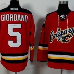 Calgary Flames #5 Mark Giordano 2014 Punainen Paita – Miesten