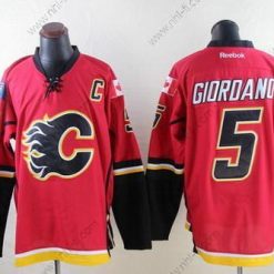 Calgary Flames #5 Mark Giordano Punainen Paita – Miesten