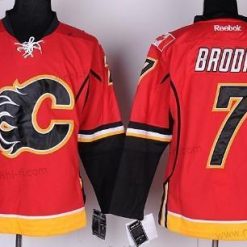 Calgary Flames #7 T.J. Brodie Punainen Paita – Miesten