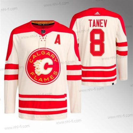 Calgary Flames #8 Chris Tanev 2023 Kerma Klassinen Primegreen Ommeltu Paita – Miesten