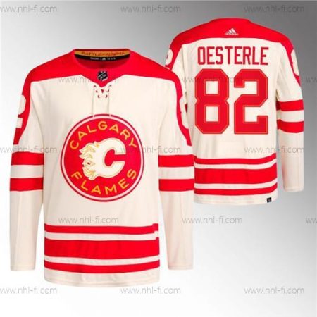 Calgary Flames #82 Jordan Oesterle 2023 Kerma Klassinen Primegreen Ommeltu Paita – Miesten