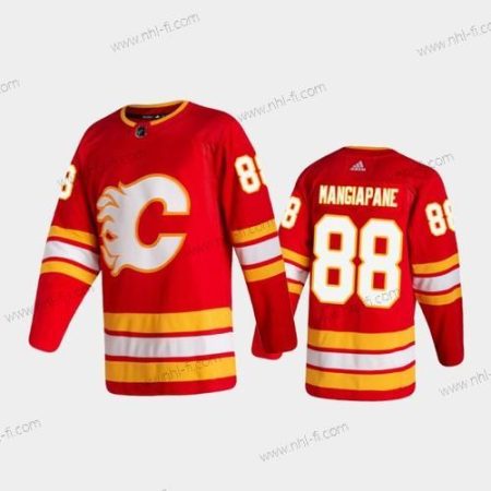 Calgary Flames #88 Andrew Mangiapane Kotiottelu Punainen 2020-21 Aito Paita – Miesten