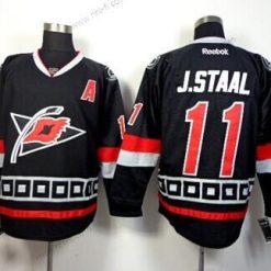 Carolina Hurricanes #11 Jordan Staal Musta Vieras Paita – Miesten