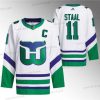 Carolina Hurricanes #11 Jordan Staal Valkoinen 2023-24 Ommeltu Paita – Miesten