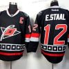 Carolina Hurricanes #12 Eric Staal Musta Vieras Paita – Miesten