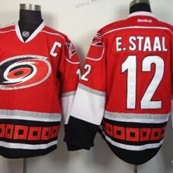 Carolina Hurricanes #12 Eric Staal Punainen Vieras Paita – Miesten