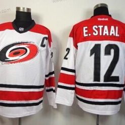 Carolina Hurricanes #12 Eric Staal Valkoinen Paita – Miesten