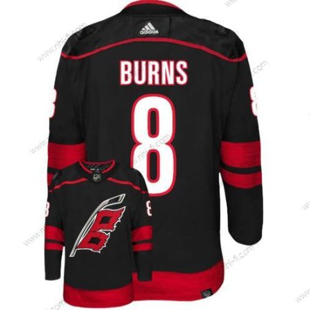 Carolina Hurricanes #8 Brent Burns Musta Ommeltu Paita – Miesten