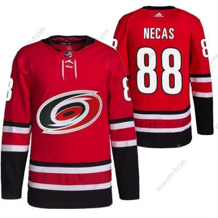 Carolina Hurricanes #88 Martin Necas Punainen Ommeltu Paita – Miesten