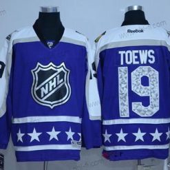 Central Division Chicago Blackhawks #19 Jonathan Toews Reebok Violetti 2017 NHL All-Star Ommeltu Jääkiekko Paita – Miesten