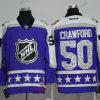 Central Division Chicago Blackhawks #50 Corey Crawford Reebok Violetti 2017 NHL All-Star Ommeltu Jääkiekko Paita – Miesten