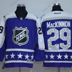 Central Division Colorado Avalanche #29 Nathan Mackinnon Reebok Violetti 2017 NHL All-Star Ommeltu Jääkiekko Paita – Miesten