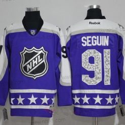 Central Division Dallas Stars #91 Tyler Seguin Reebok Violetti 2017 NHL All-Star Ommeltu Jääkiekko Paita – Miesten