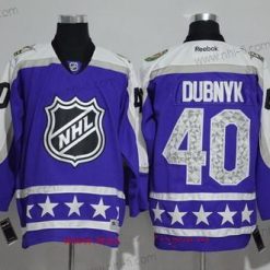 Central Division Minnesota Wild #40 Devan Dubnyk Reebok Violetti 2017 NHL All-Star Ommeltu Jääkiekko Paita – Miesten