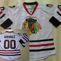 Chicago Blackhawks #00 Clark Griswold Valkoinen Retro CCM Paita – Miesten