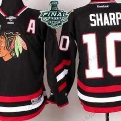 Chicago Blackhawks #10 Patrick Sharp 2015 Stanley Cup 2014 Stadium Series Musta Paita – Nuoret