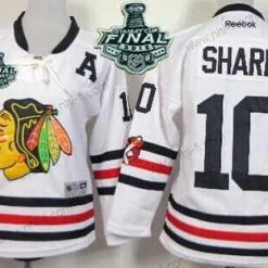 Chicago Blackhawks #10 Patrick Sharp 2015 Stanley Cup 2015 Talvi Klassinen Valkoinen Paita – Nuoret