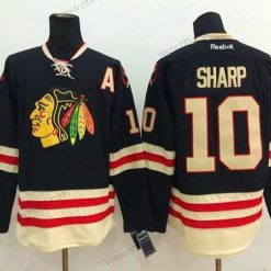 Chicago Blackhawks #10 Patrick Sharp 2015 Talvi Klassinen Musta Paita – Miesten