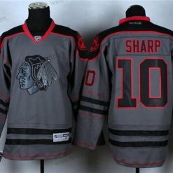 Chicago Blackhawks #10 Patrick Sharp Charcoal Harmaa Paita – Miesten