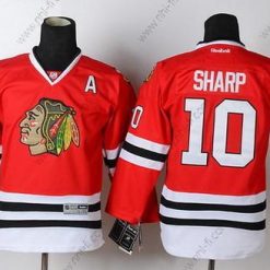 Chicago Blackhawks #10 Patrick Sharp Punainen Paita – Lasten