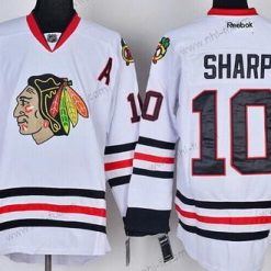 Chicago Blackhawks #10 Patrick Sharp Valkoinen Paita – Miesten