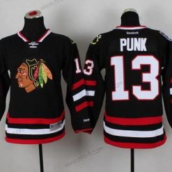 Chicago Blackhawks #13 Cm Punk 2014 Stadium Series Musta Paita – Miesten