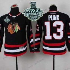 Chicago Blackhawks #13 Cm Punk 2015 Stanley Cup 2014 Stadium Series Musta Paita – Nuoret